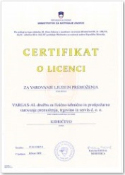 Licenca za izvajanje sistemov tehničnega varovanja